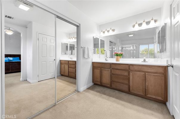 Bathroom, Dual Sink Vanities, Glass Shower, Interior