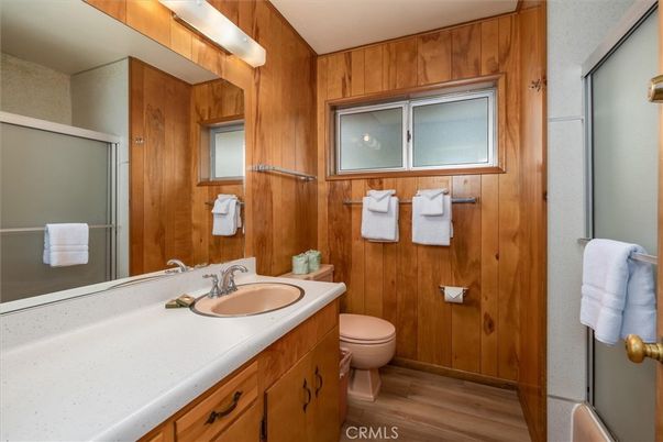 Bathroom, Interior, Wood Texture Flooring, Wooden Walls