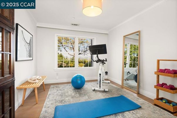 Fitness Equipment, Interior, Wood Texture Flooring
