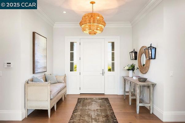 Chandelier, Interior, Recessed Lighting, Wood Texture Flooring
