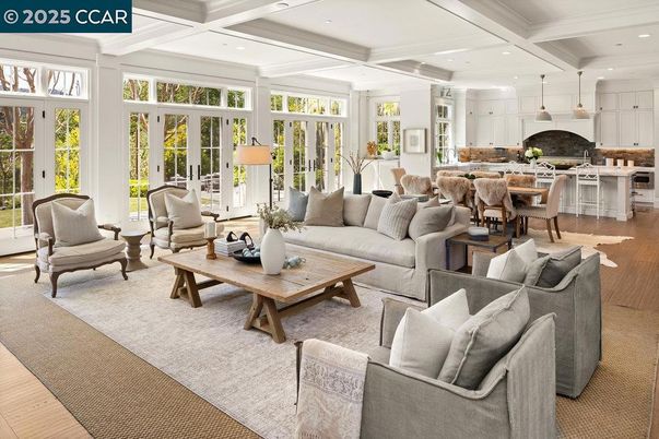 Dining room, Interior, Kitchen, Living room, Pendant Lights, Recessed Lighting, Wood Texture Flooring