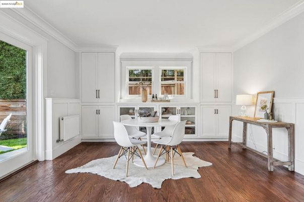Dining room, Interior, Wood Texture Flooring
