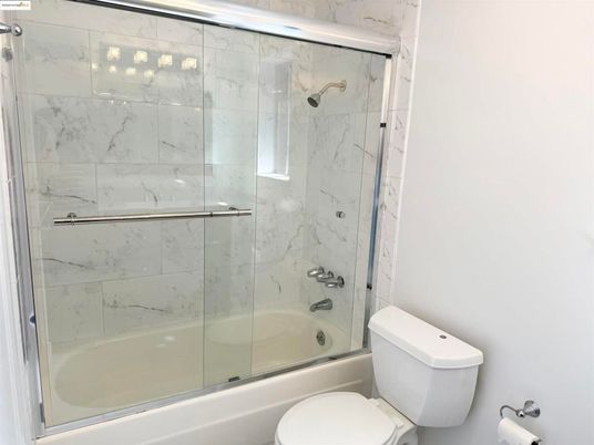 Bathroom, Glass Shower, Interior, Marble Walls