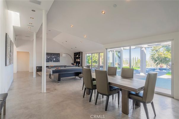 Billiard Table, Dining room, Game Room, Interior, Recessed Lighting