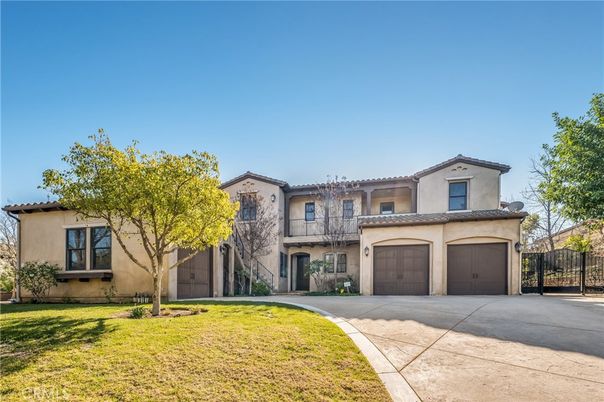 Attached, Backyard, Exterior, Facade, Mediterranean