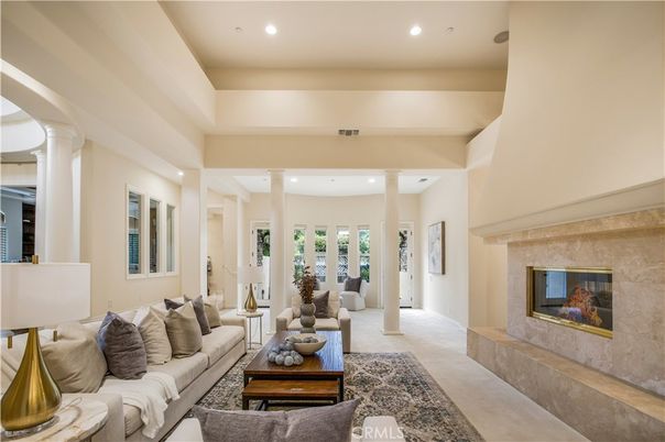 Fireplace, Interior, Living room, Recessed Lighting