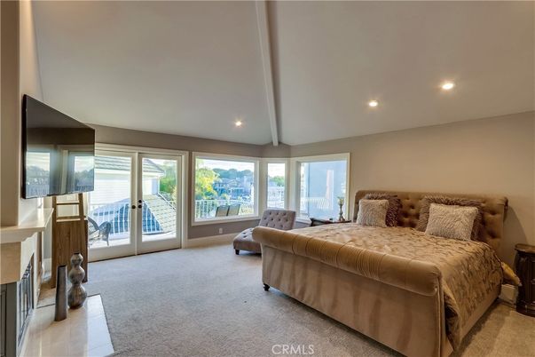 Bedroom, Fireplace, Interior, Recessed Lighting
