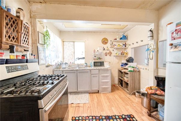 Interior, Kitchen, Wood Texture Flooring