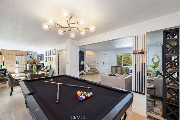 Billiard Table, Game Room, Interior, Wood Texture Flooring