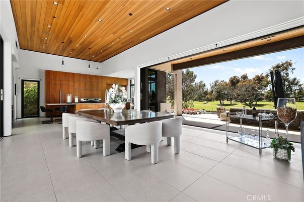 Dining room, Interior, Kitchen, Recessed Lighting, Wooden Ceilings