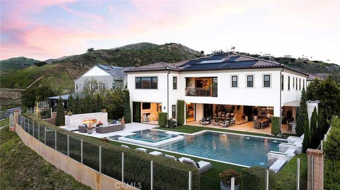 Exterior, Pool, Solar Panels