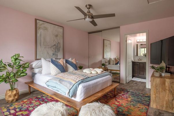 Bedroom, Interior, Wood Texture Flooring