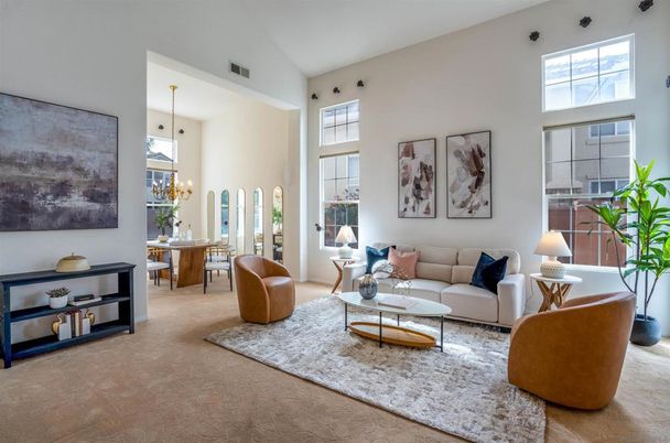 Dining room, Interior, Living room, Pendant Lights