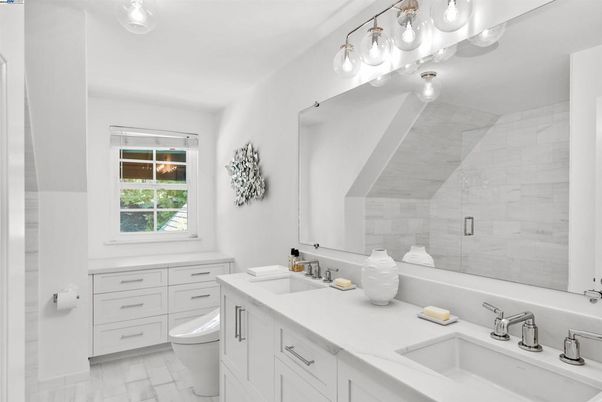 Bathroom, Dual Sink Vanities, Glass Shower, Interior
