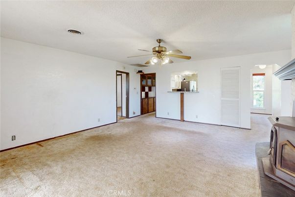 Empty room, Fireplace, Interior