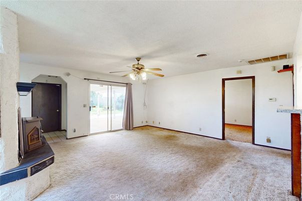 Empty room, Fireplace, Interior