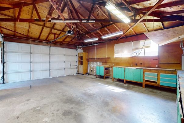 Garage, Interior, Wooden Beams, Wooden Ceilings, Wooden Walls