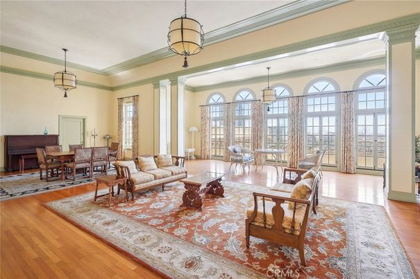 Dining room, Interior, Living room, Pendant Lights, Wood Texture Flooring
