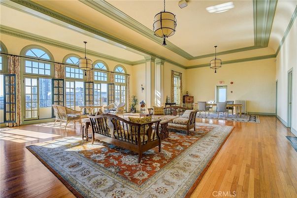 Dining room, Interior, Living room, Pendant Lights, Wood Texture Flooring