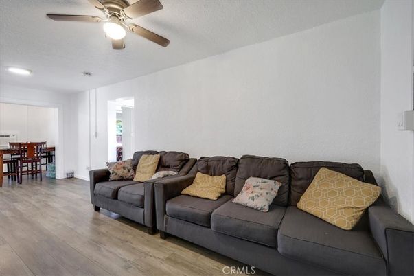 Dining room, Interior, Living room, Recessed Lighting, Wood Texture Flooring
