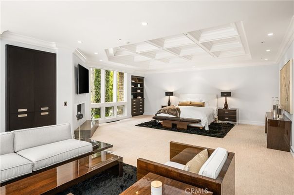 Bedroom, Fireplace, Interior, Living room, Recessed Lighting