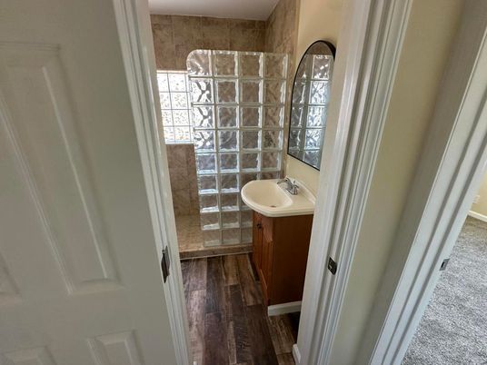 Bathroom, Interior, Wood Texture Flooring