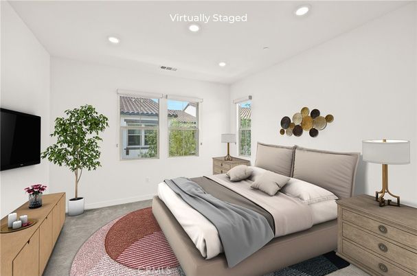 Bedroom, Interior, Recessed Lighting