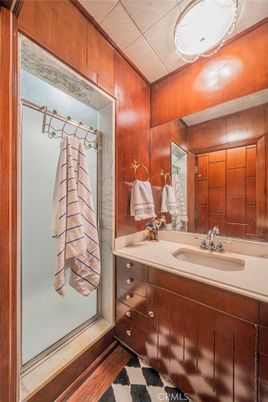 Bathroom, Interior, Wooden Walls