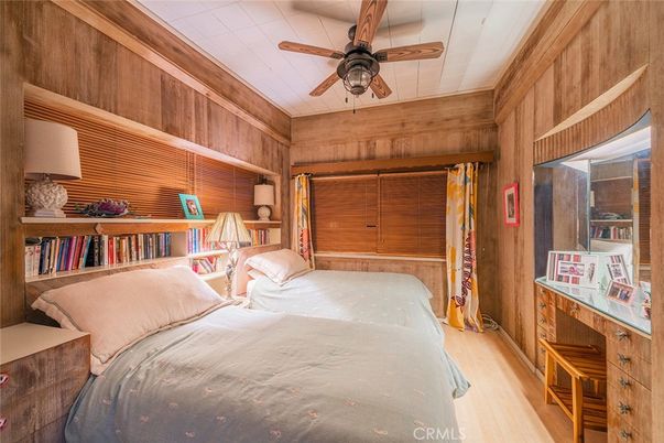 Bedroom, Interior, Wood Texture Flooring, Wooden Walls