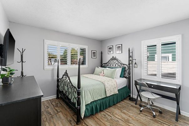 Bedroom, Interior, Wood Texture Flooring