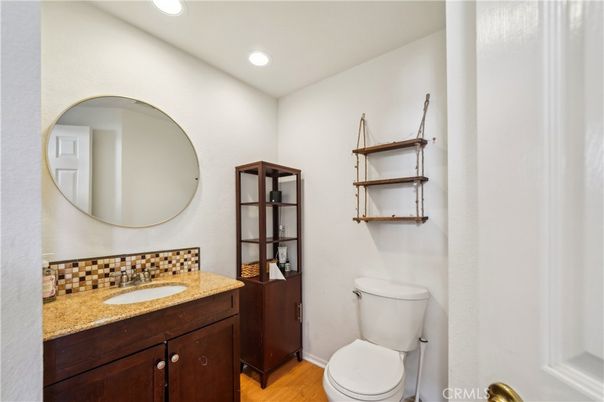 Bathroom, Interior, Recessed Lighting, Wood Texture Flooring