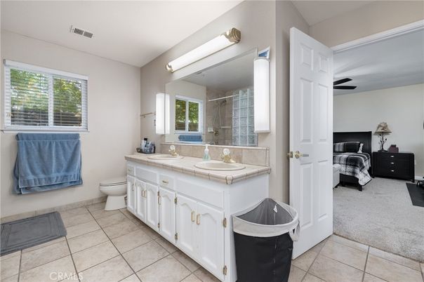 Bathroom, Bedroom, Glass Shower, Interior, Tile Countertops