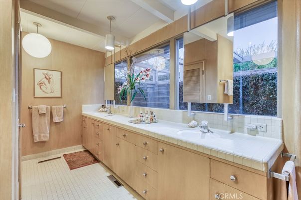 Bathroom, Dual Sink Vanities, Interior, Tile Countertops