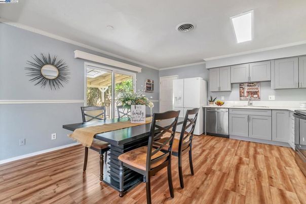 Dining room, Interior, Kitchen, Wood Texture Flooring
