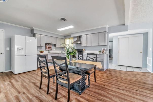 Dining room, Interior, Kitchen, Wood Texture Flooring