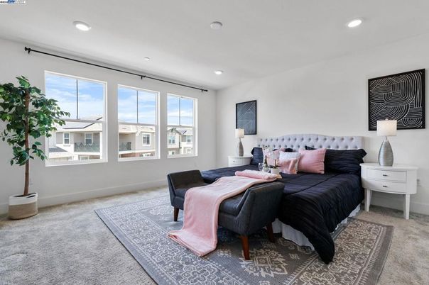 Bedroom, Interior, Recessed Lighting