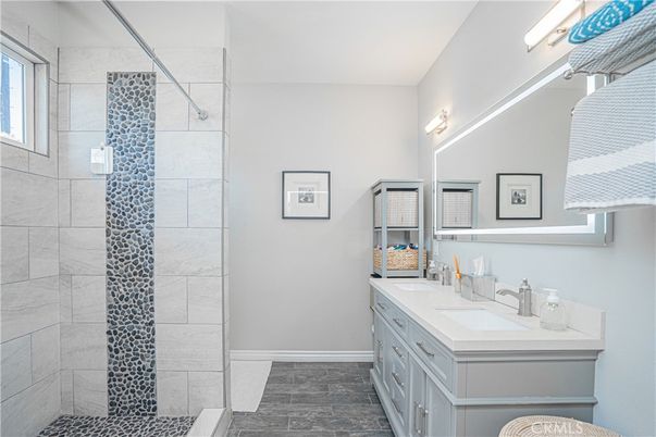 Bathroom, Interior, Wood Texture Flooring