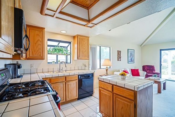 Interior, Kitchen, Recessed Lighting, Tile Countertops