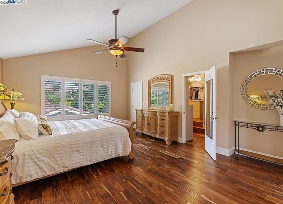Bedroom, Interior, Wood Texture Flooring