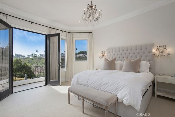 Bedroom, Chandelier, Interior