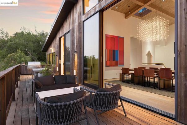 Chandelier, Exterior, Wood Texture Flooring