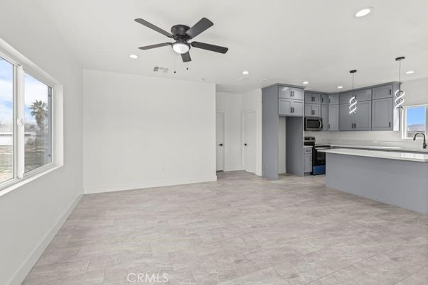Interior, Kitchen, Pendant Lights, Recessed Lighting, Stainless Steel Appliances