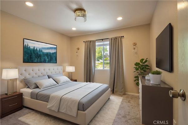 Bedroom, Interior, Recessed Lighting