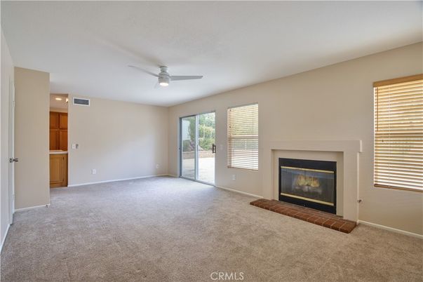 Empty room, Fireplace, Interior, Recessed Lighting