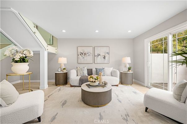 Interior, Living room, Recessed Lighting