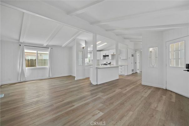 Empty room, Interior, Kitchen, Wood Texture Flooring