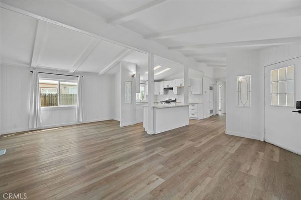 Empty room, Interior, Kitchen, Wood Texture Flooring