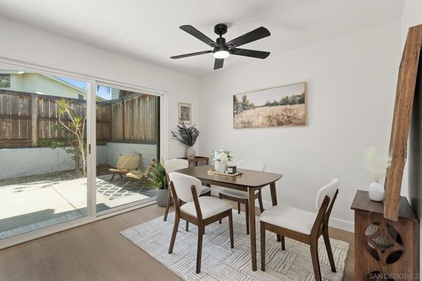 Dining room, Interior, Wood Texture Flooring