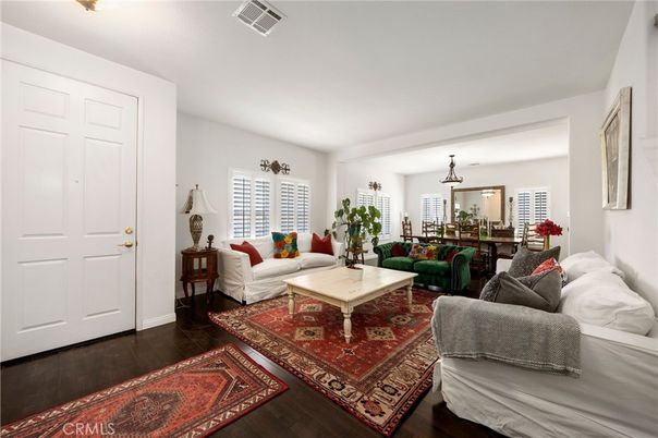 Dining room, Interior, Living room, Pendant Lights, Wood Texture Flooring
