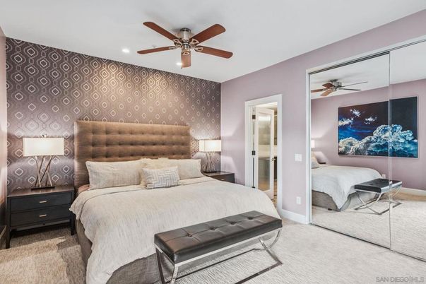 Bedroom, Interior, Recessed Lighting